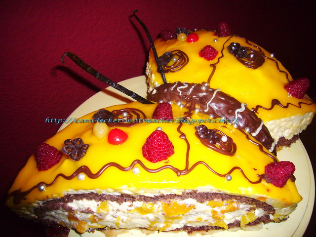 Pfirsich-Maracuja-Torte